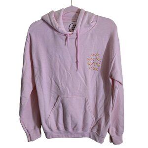 Anti Social Social Club Pink Rainbow Graphic Hoodie Size S